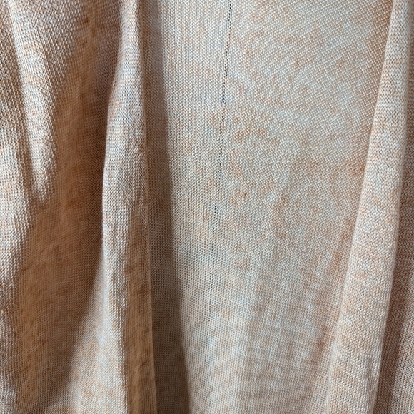 Eileen Fisher linen open cardigan orange sz L P - Picture 6 of 6